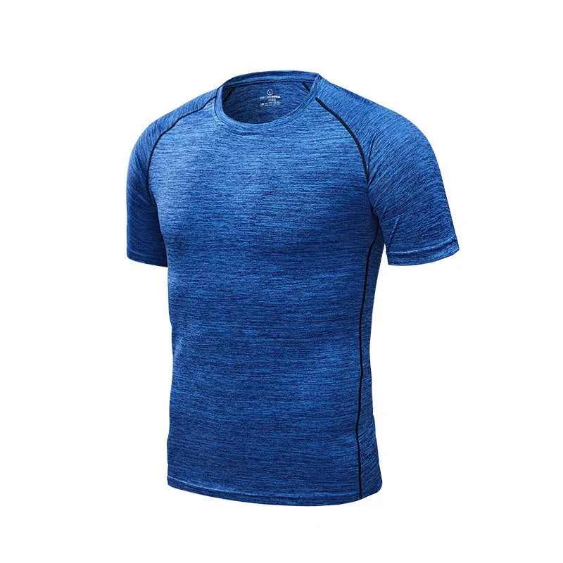 T-shirts de course à compression à séchage rapide pour hommes : vêtements de sport de fitness et de football