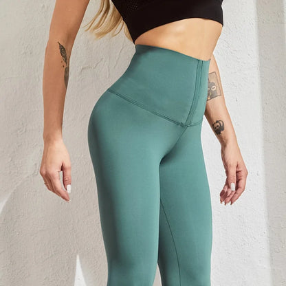 Warme Damen-Leggings mit hoher Taille für Fitnesssport