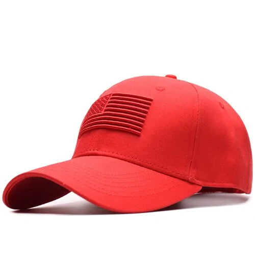 Casquette de baseball tactique TACVASEN : casquette snapback avec drapeau américain