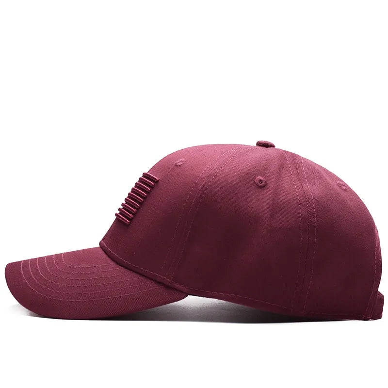 Casquette de baseball tactique TACVASEN : casquette snapback avec drapeau américain