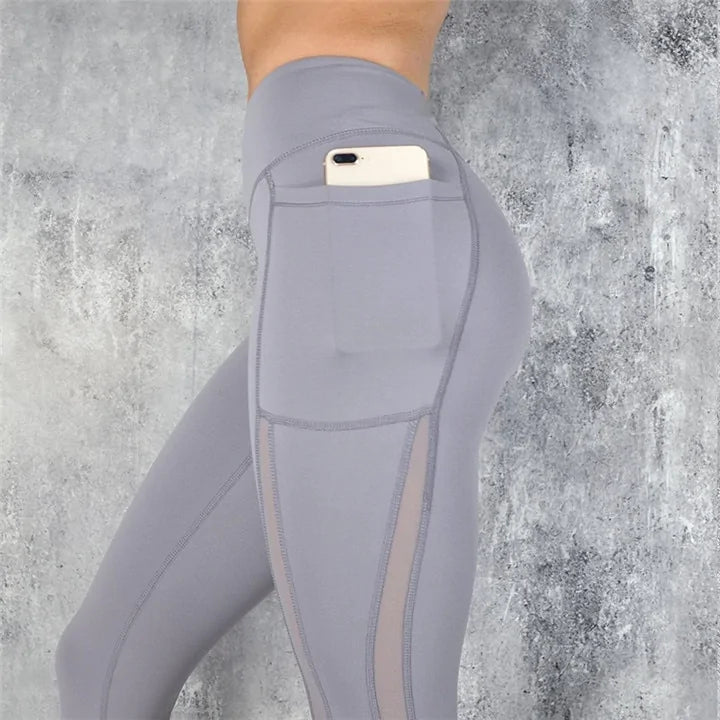 Leggings taille haute avec poches SVOKOR : Leggings de fitness tendance pour femmes