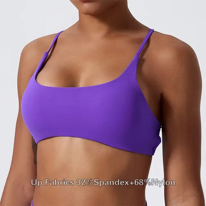 Soutien-gorge de yoga croisé dans le dos pour entraînement de fitness