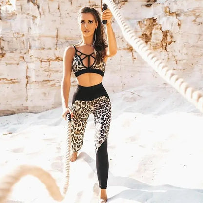 Ensemble de fitness 2 pièces Ultra Leopard