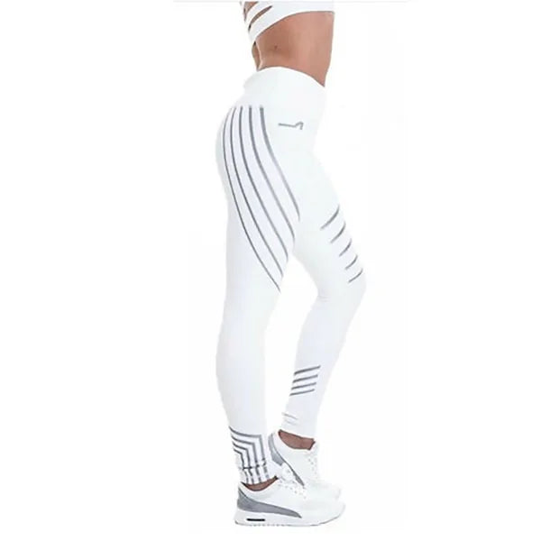 Kaminsky New Woman Fitness-Leggings: Hochelastische, glänzende Trainingshose