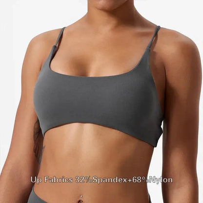 Soutien-gorge de yoga croisé dans le dos pour entraînement de fitness