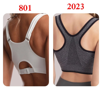 Soutien-gorge de sport pour femme, haut court, vêtements de fitness