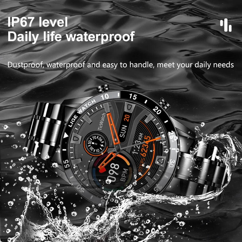 Wasserdichte Sport-Fitness-Smartwatch