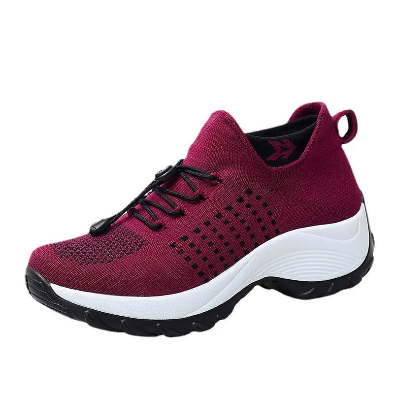 Baskets pour femmes Chaussures de course plates pour printemps et hiver