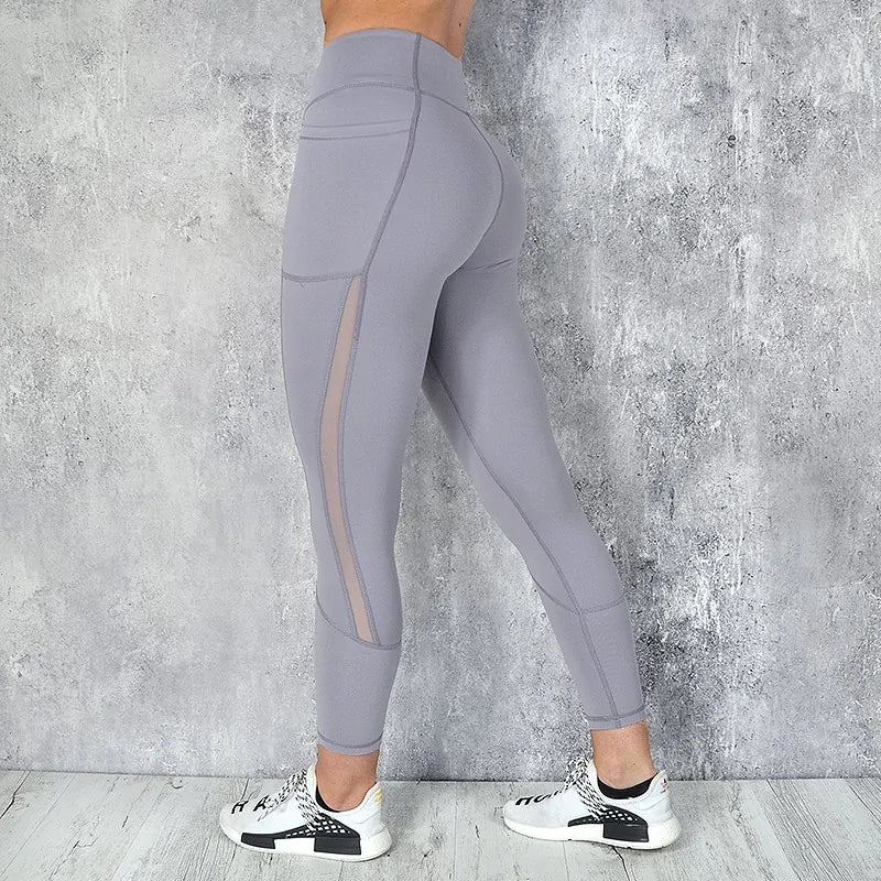 Leggings taille haute avec poches SVOKOR : Leggings de fitness tendance pour femmes