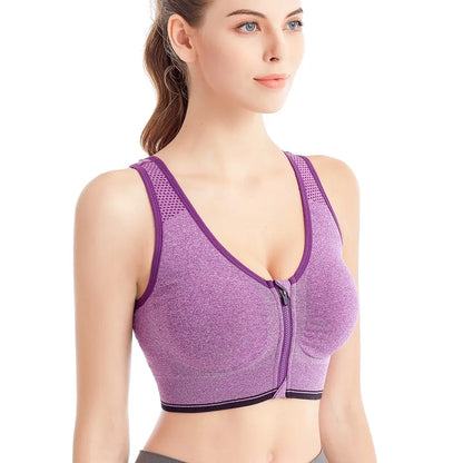 Soutien-gorge de sport pour femme, haut court, vêtements de fitness