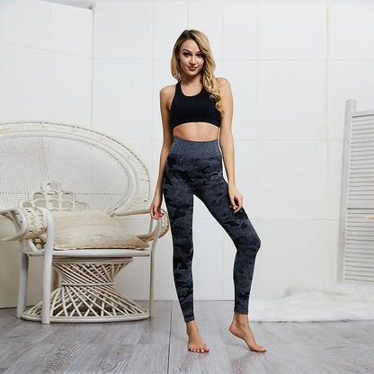 Fitness-Leggings mit hoher Taille und Kurven