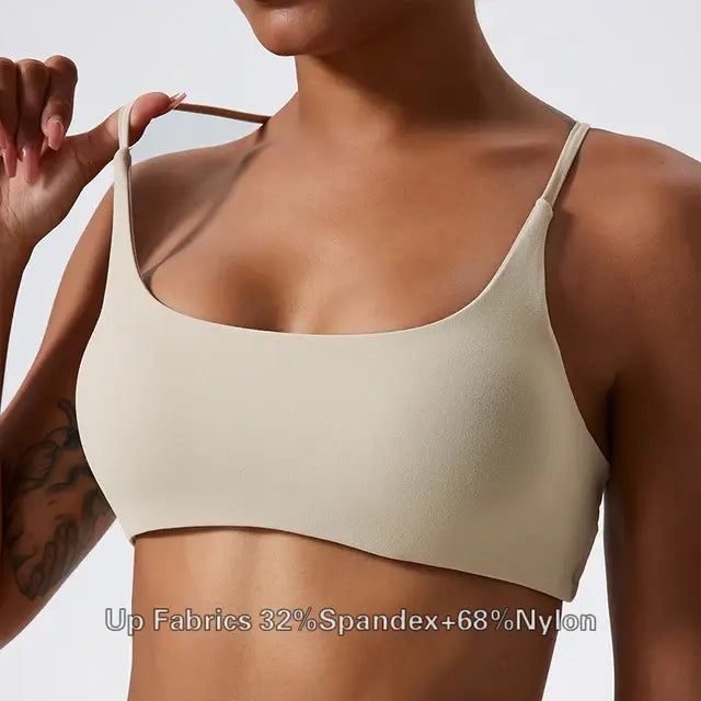 Soutien-gorge de yoga croisé dans le dos pour entraînement de fitness