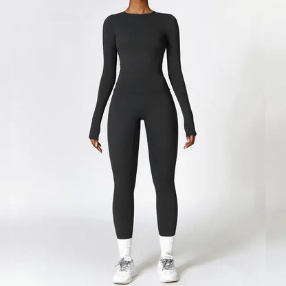 Ensemble de 2 pièces moulant pour femme, vêtements de fitness à séchage rapide