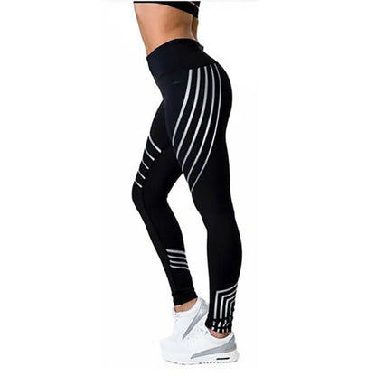 Kaminsky New Woman Fitness-Leggings: Hochelastische, glänzende Trainingshose