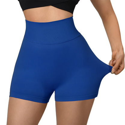 Sportshorts für Damen, hohe Taille, Workout, nahtlos, Fitness, Yoga-Shorts