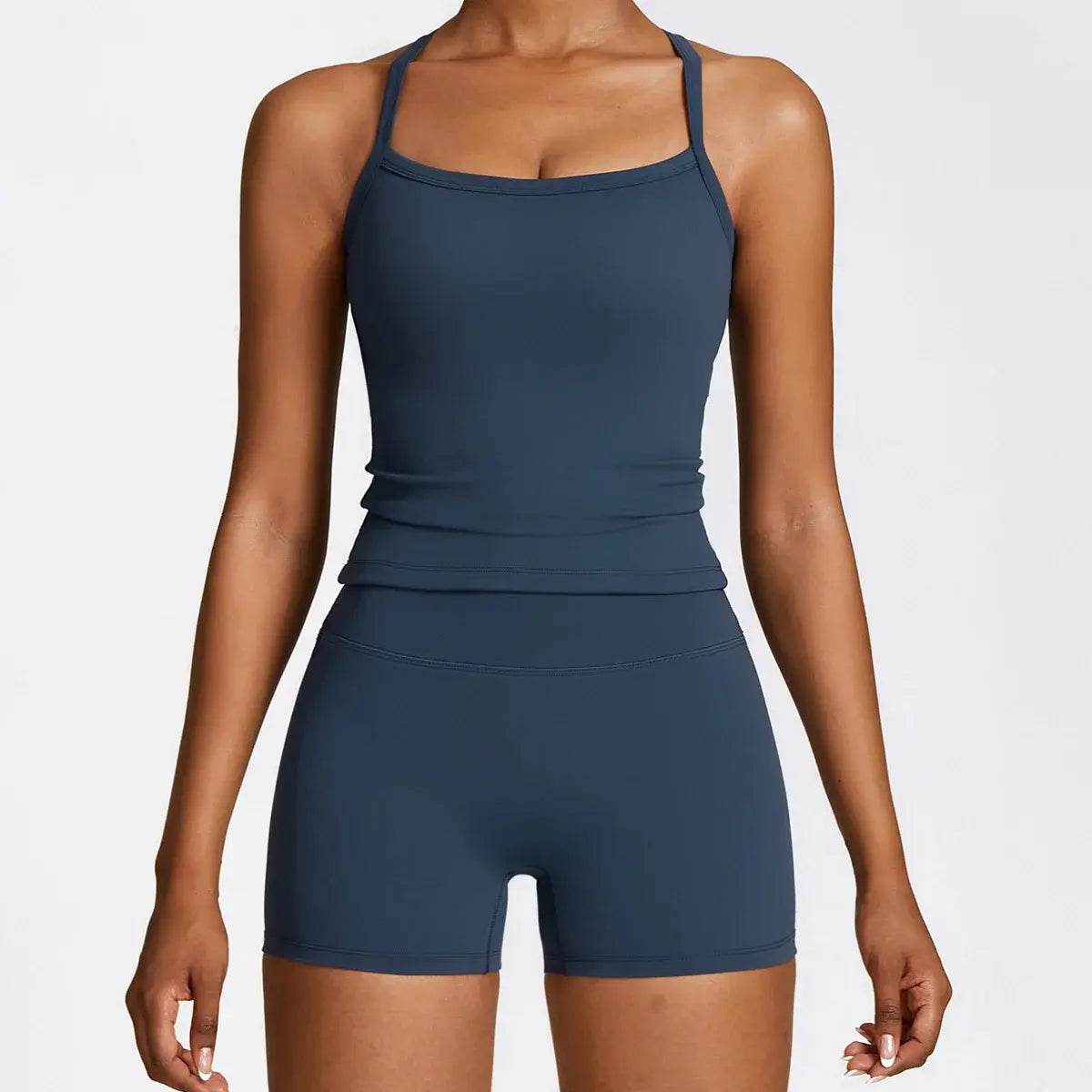 Ensemble de 2 pièces moulant pour femme, vêtements de fitness à séchage rapide