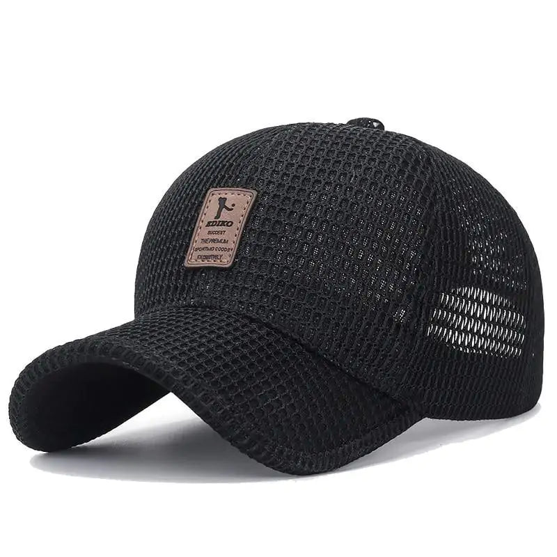 Casquette de baseball ajustable à visière incurvée pour homme