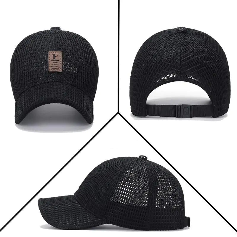 Casquette de baseball ajustable à visière incurvée pour homme