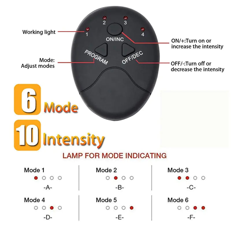 Stimulateur musculaire électrique Appareil de massage de fitness