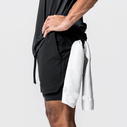 Short de sport fitness pour homme pour entraînement musculaire en course à pied