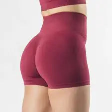 Short de fitness avec effet froissé sur les fesses