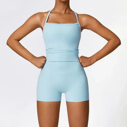 Ensemble de 2 pièces moulant pour femme, vêtements de fitness à séchage rapide