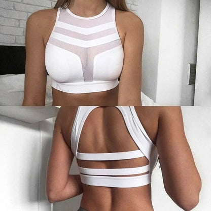 Soutien-gorge de sport rembourré sans coutures pour femme