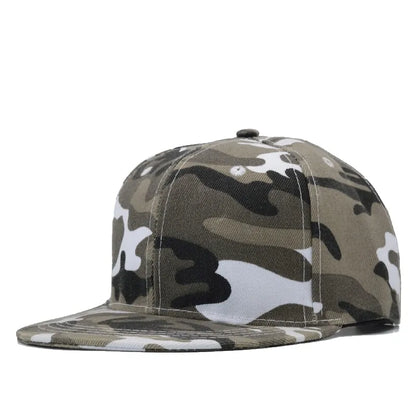 Casquette de baseball camouflage neige