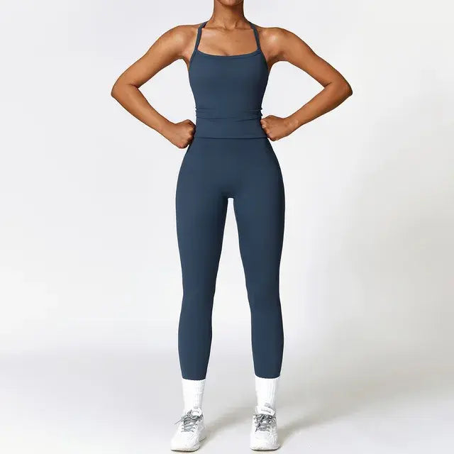 Ensemble de 2 pièces moulant pour femme, vêtements de fitness à séchage rapide