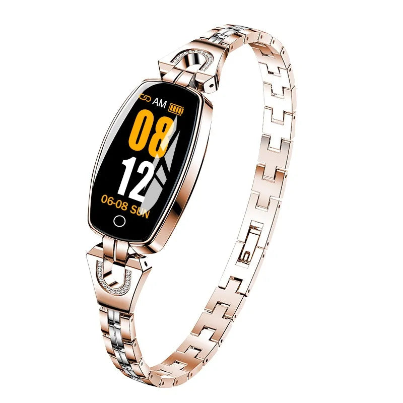 Montre connectée tendance pour femme avec bracelet de fitness